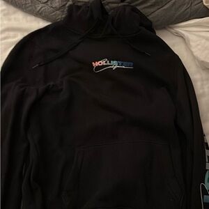Hollister Black Hoodie with Logo LARGE (for the best buyer out there!)